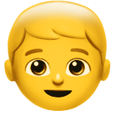 Emoji Anak Lelaki Apple