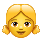 Emoji Anak Perempuan WhatsApp