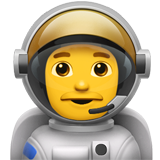 Emoji Astronot Pria Apple