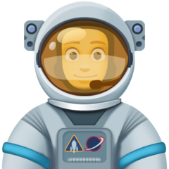 Emoji Astronot Pria Facebook