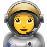 Emoji Astronot Wanita Apple