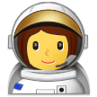 Emoji Astronot Wanita Samsung