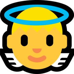 Emoji Bayi Malaikat Microsoft