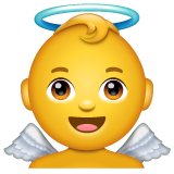 Emoji Bayi Malaikat WhatsApp