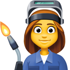 Emoji Buruh Pabrik Wanita Facebook