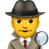 Emoji Detektif Pria Apple