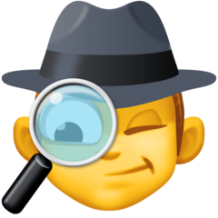 Emoji Detektif Pria Facebook