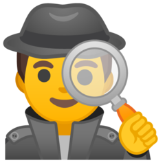 Emoji Detektif Pria Google