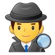 Emoji Detektif Pria Samsung