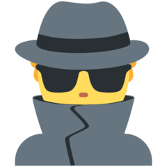 Emoji Detektif Pria Twitter