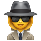 Emoji Detektif Wanita WhatsApp