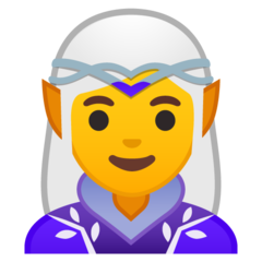 Emoji Elf Wanita Google