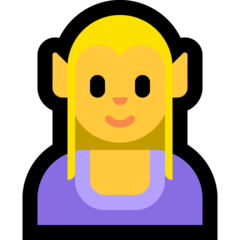 Emoji Elf Wanita Microsoft