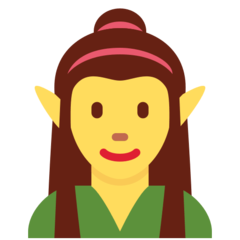 Emoji Elf Wanita Twitter