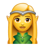 Emoji Elf Wanita WhatsApp
