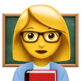 Emoji Guru Wanita Apple