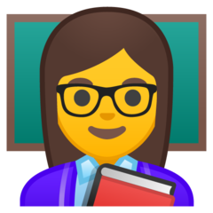 Emoji Guru Wanita Google