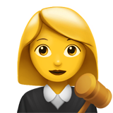 Emoji Hakim Wanita Apple