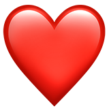 Emoji Hati Merah Apple