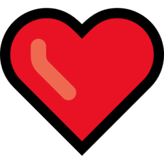 Emoji Hati Merah Microsoft