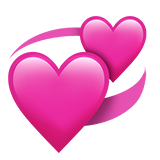 Emoji Hati yang Berputar Apple