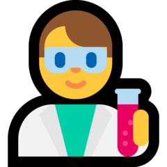 Emoji Ilmuwan Pria Microsoft