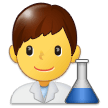 Emoji Ilmuwan Pria Samsung