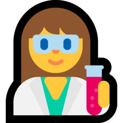 Emoji Ilmuwan Wanita Microsoft