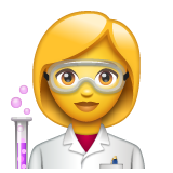 Emoji Ilmuwan Wanita WhatsApp