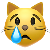 Emoji Kucing Menangis Apple