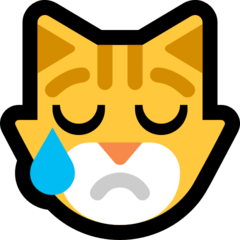 Emoji Kucing Menangis Microsoft