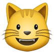 Emoji Kucing Menyeringai Samsung