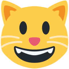 Emoji Kucing Menyeringai Twitter