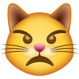 Emoji Kucing Merengus WhatsApp