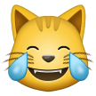 Emoji Kucing dengan Air Mata Kebahagiaan Samsung