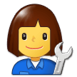 Emoji Mekanik Wanita Samsung