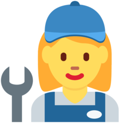 Emoji Mekanik Wanita Twitter