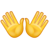 Emoji Membuka Tangan WhatsApp