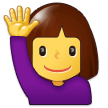 Emoji Orang Mengangkat Tangan Samsung