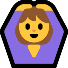 Emoji Orang Mengisyaratkan OK Microsoft
