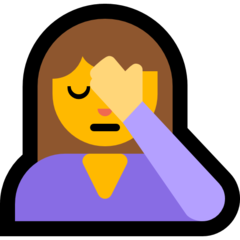 Emoji Orang Menutup Wajah Microsoft