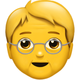 Emoji Orang yang Sudah Tua Apple