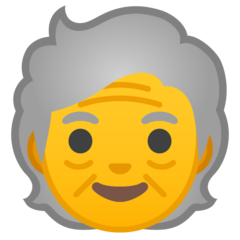 Emoji Orang yang Sudah Tua Google