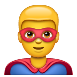 Emoji Pahlawan Super Pria WhatsApp