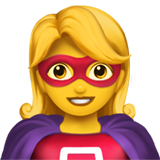 Emoji Pahlawan Super Wanita Apple