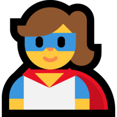 Emoji Pahlawan Super Wanita Microsoft