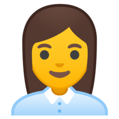 Emoji Pekerja Kantor Wanita Google