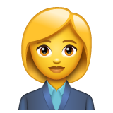 Emoji Pekerja Kantor Wanita WhatsApp