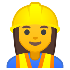Emoji Pekerja Konstruksi Wanita Google