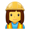 Emoji Pekerja Konstruksi Wanita Samsung